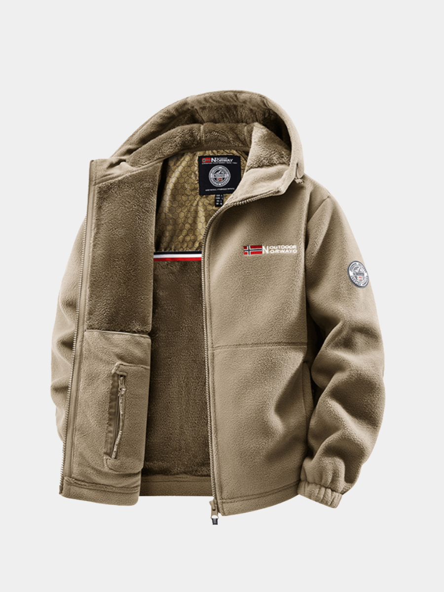 HARRISON OF CALIFORNIA | INSULATED FLEECE BOMBER JACKET FOR MEN