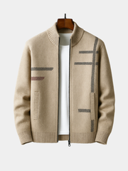 HARRISON OF CALIFORNIA | ZIP-UP KNIT JACKET FOR MEN