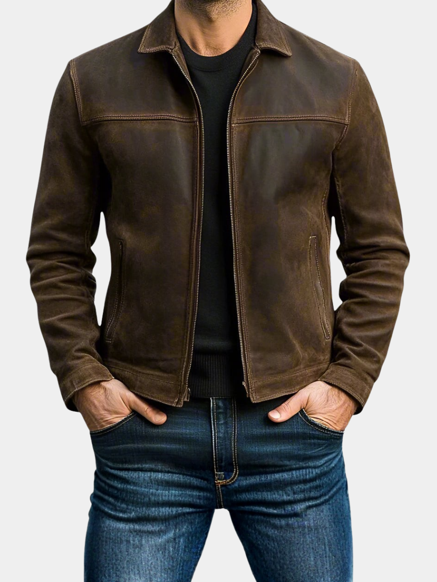 HARRISON OF CALIFORNIA | REFINED ZIPPERED JACKET FOR MEN