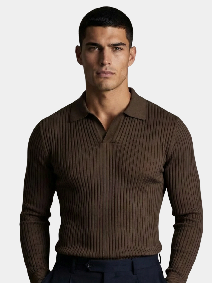 HARRISON OF CALIFORNIA | OPEN COLLAR SHIRT FOR MEN