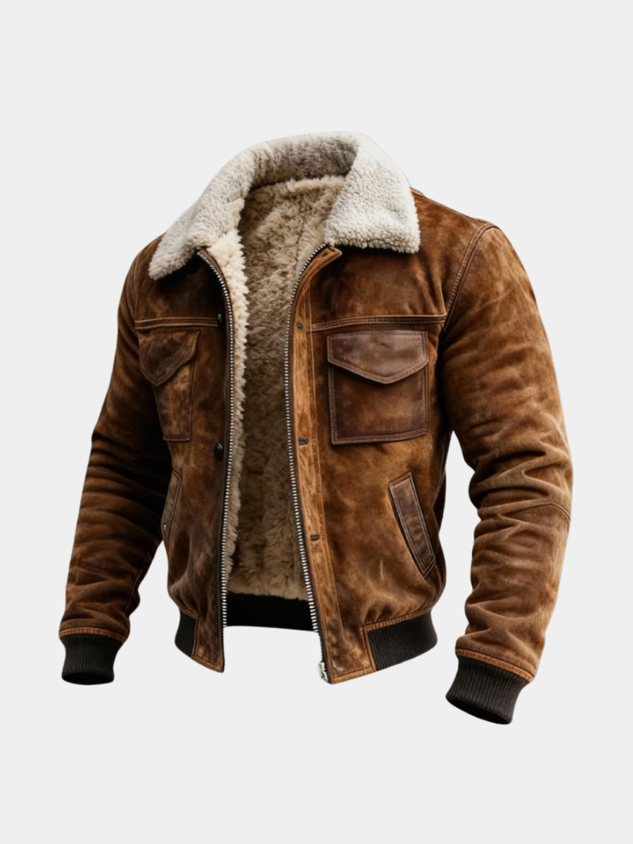 HARRISON OF CALIFORNIA | SHERPA LINED JACKET FOR MEN