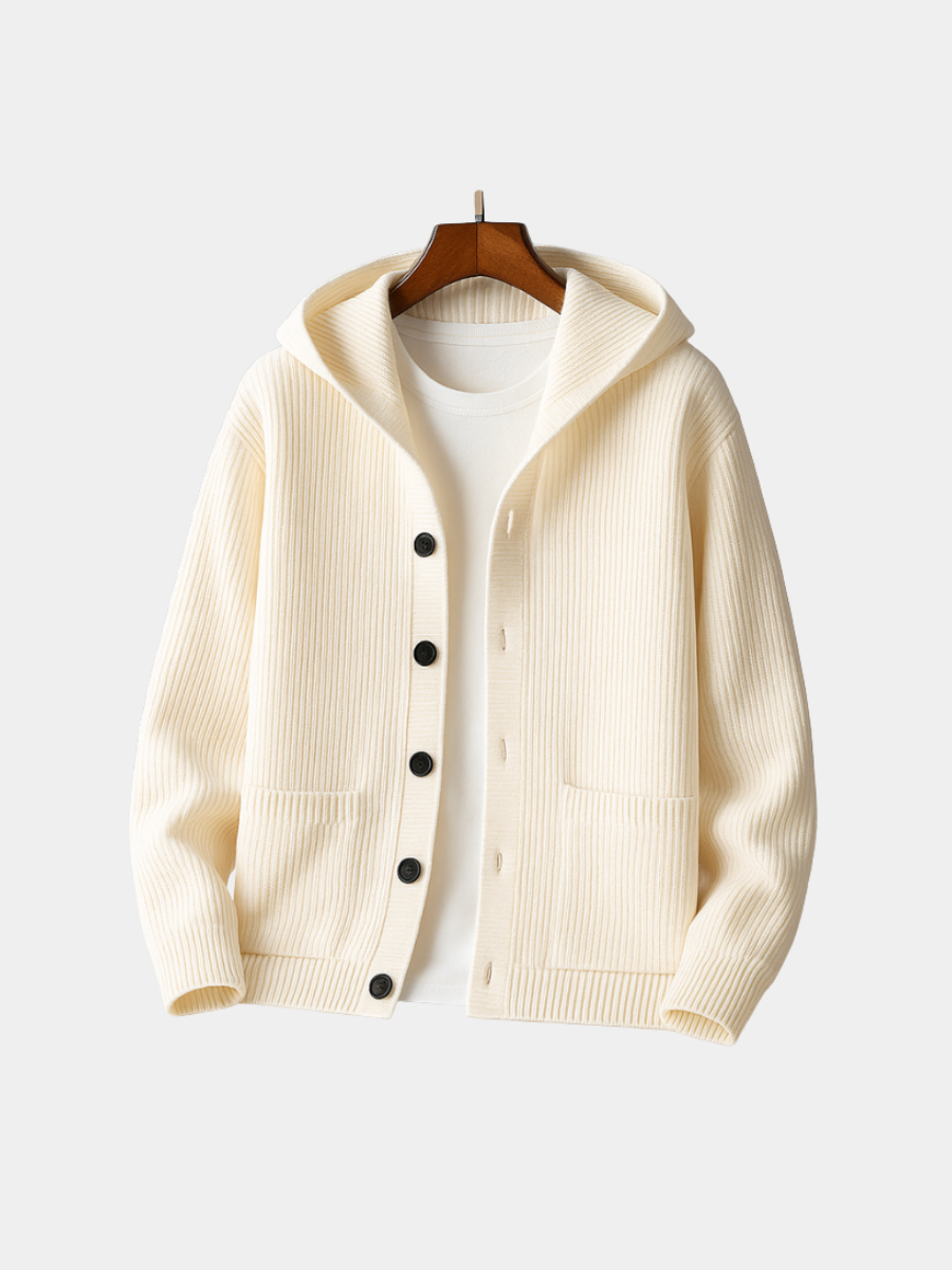 HARRISON OF CALIFORNIA | HOODED CARDIGAN FOR MEN