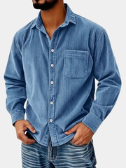 HARRISON OF CALIFORNIA | CORDUROY BUTTONED SHIRT FOR MEN