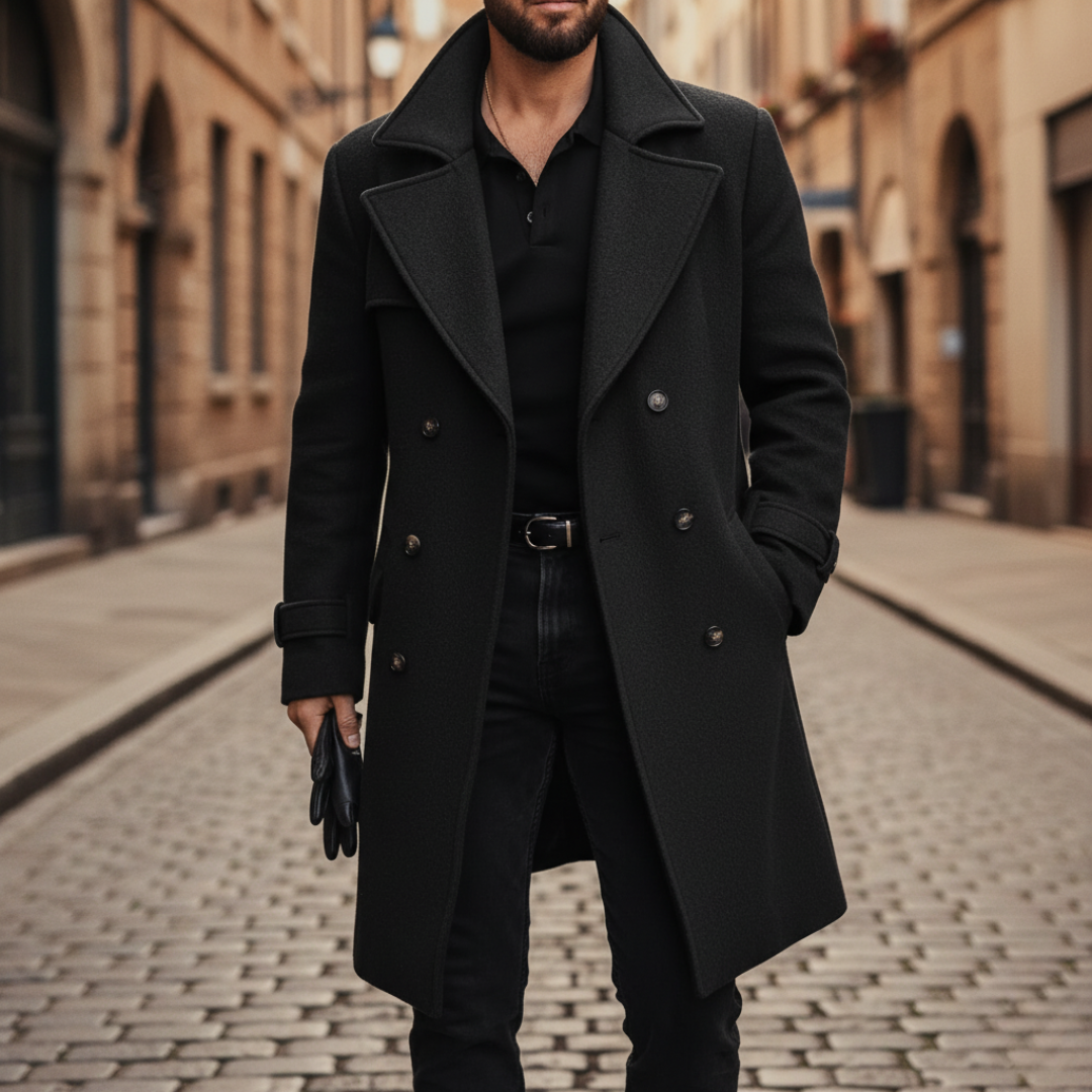 HARRISON OF CALIFORNIA | CLASSIC WOOL COAT FOR MEN