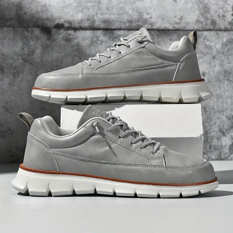 HARRISON OF CALIFORNIA | LEATHER SNEAKERS WITH SUPPORT