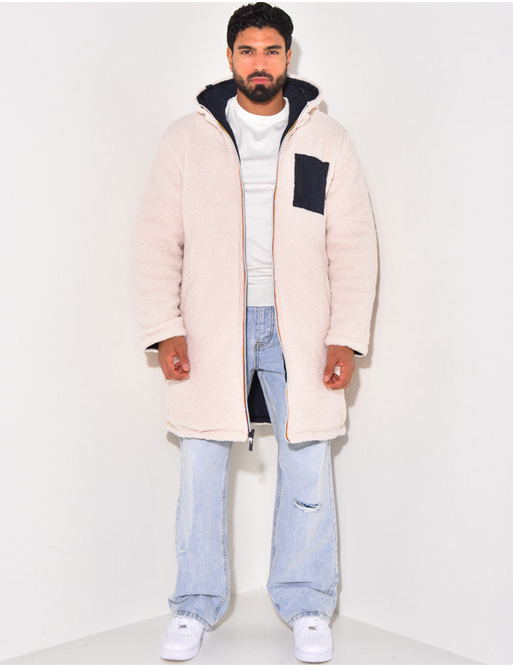 HARRISON OF CALIFORNIA | LONG WARM REVERSIBLE COAT FOR MEN