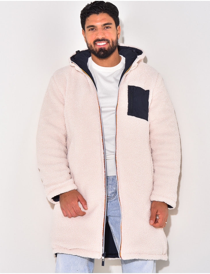 HARRISON OF CALIFORNIA | LONG WARM REVERSIBLE COAT FOR MEN