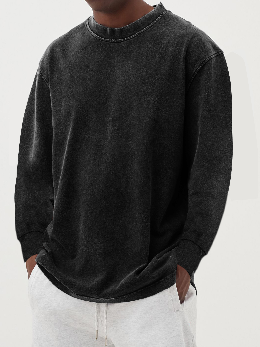 HARRISON OF CALIFORNIA | SIMPLE LONG-SLEEVED T-SHIRT