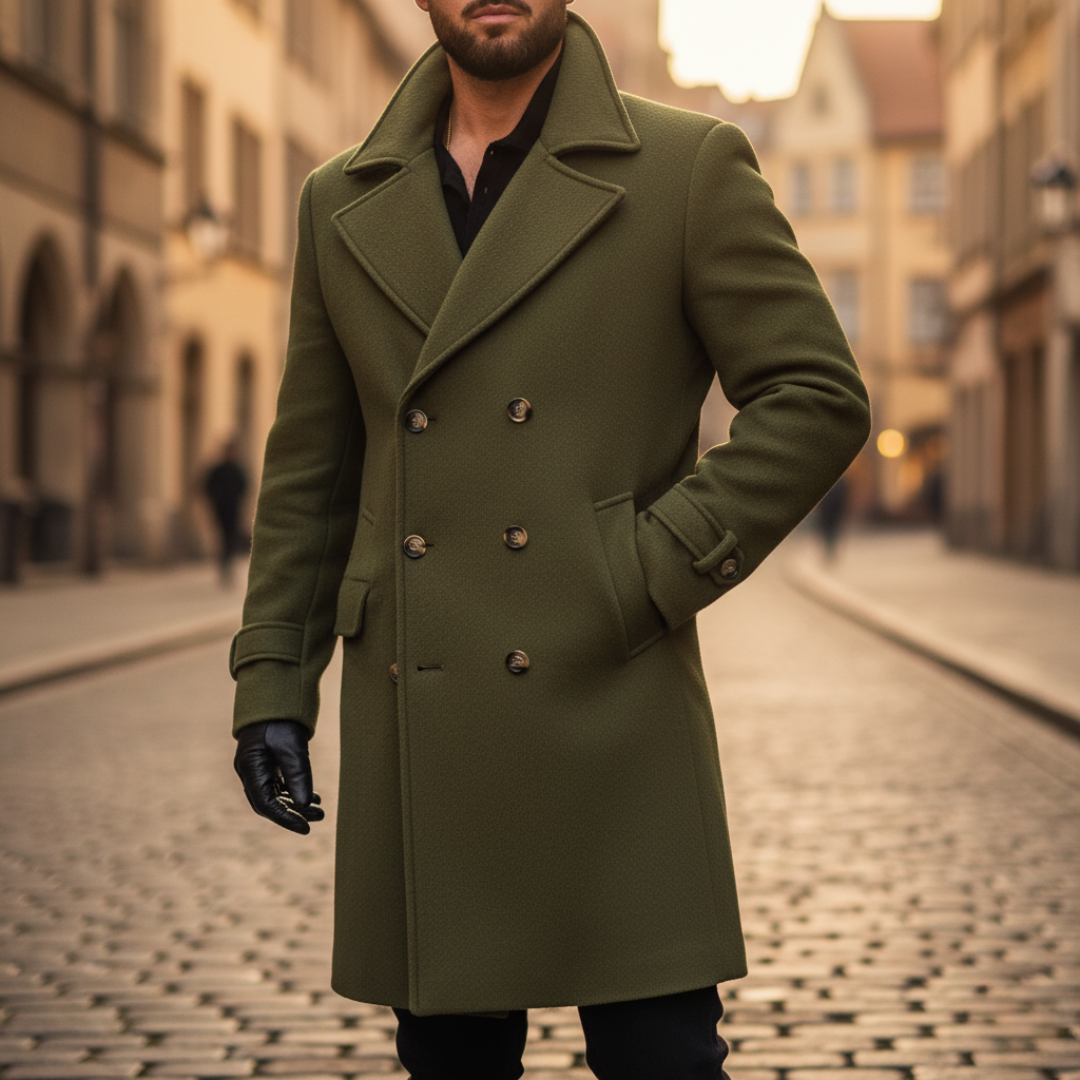 HARRISON OF CALIFORNIA | CLASSIC WOOL COAT FOR MEN