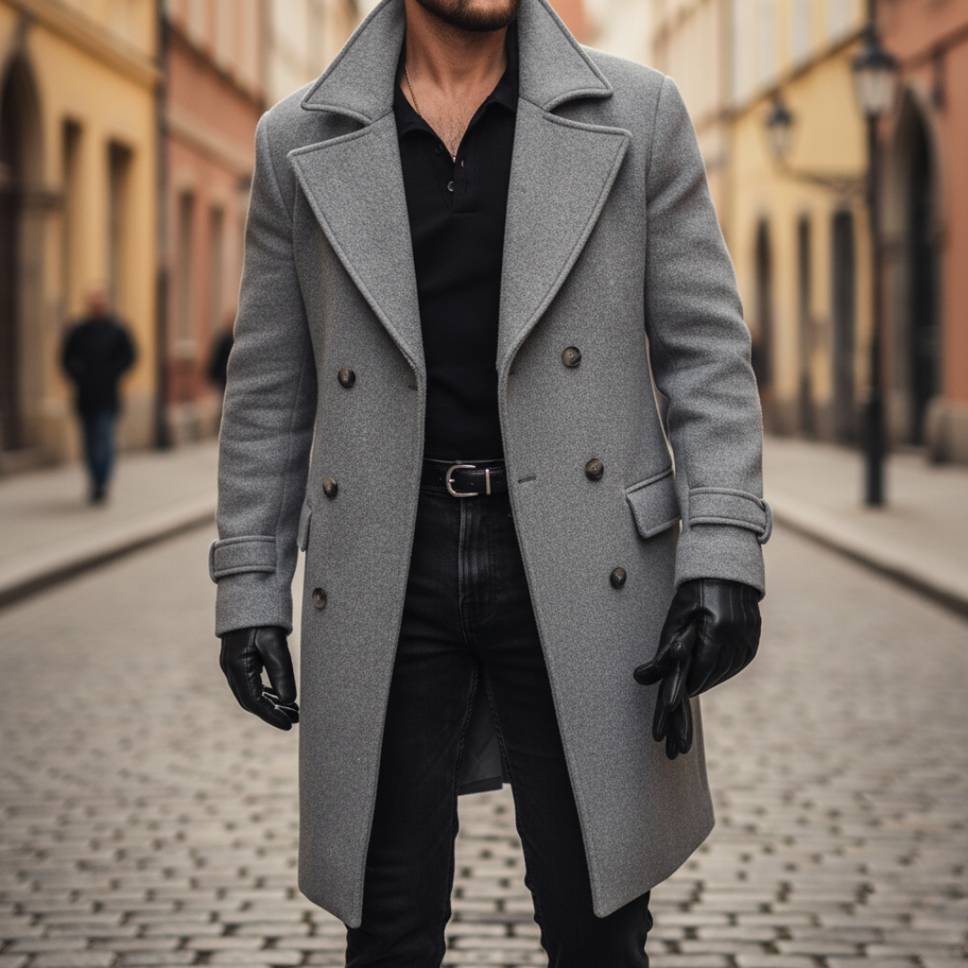 HARRISON OF CALIFORNIA | CLASSIC WOOL COAT FOR MEN