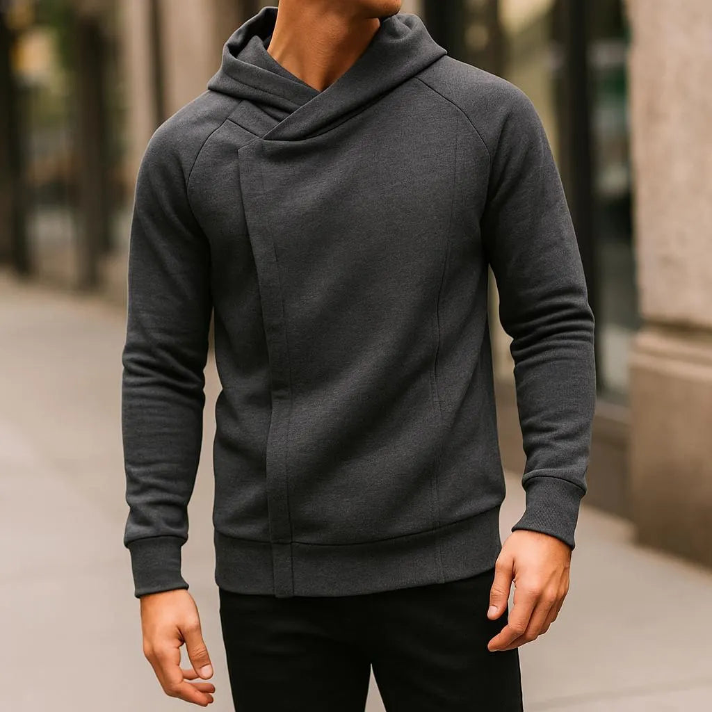 HARRISON OF CALIFORNIA | CROSSOVER ZIP HOODIE FOR MEN