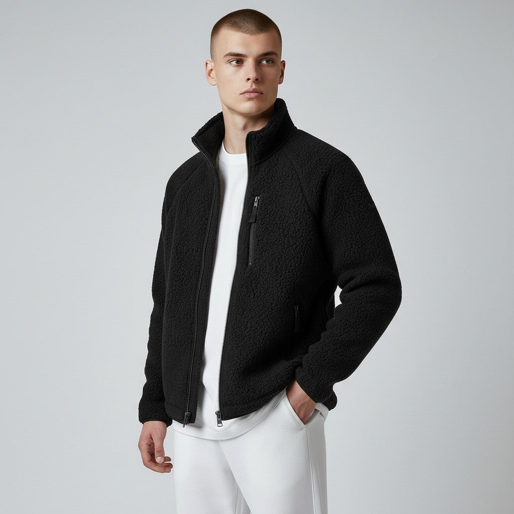 HARRISON OF CALIFORNIA | SHERPA FLEECE JACKET FOR MEN