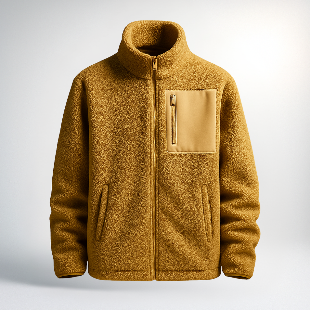 HARRISON OF CALIFORNIA | FLEECE JACKET WITH ZIP FOR MEN