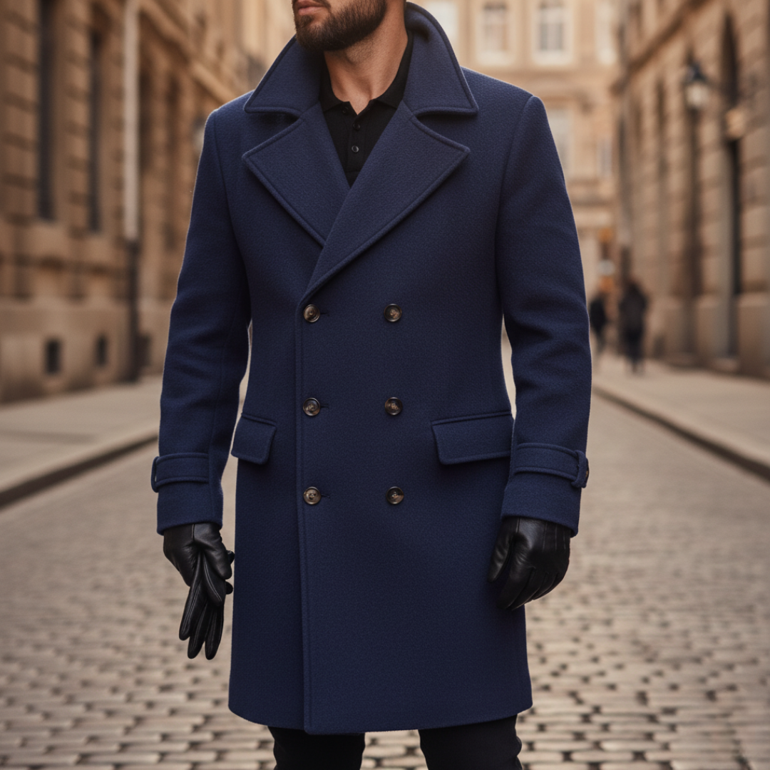 HARRISON OF CALIFORNIA | CLASSIC WOOL COAT FOR MEN