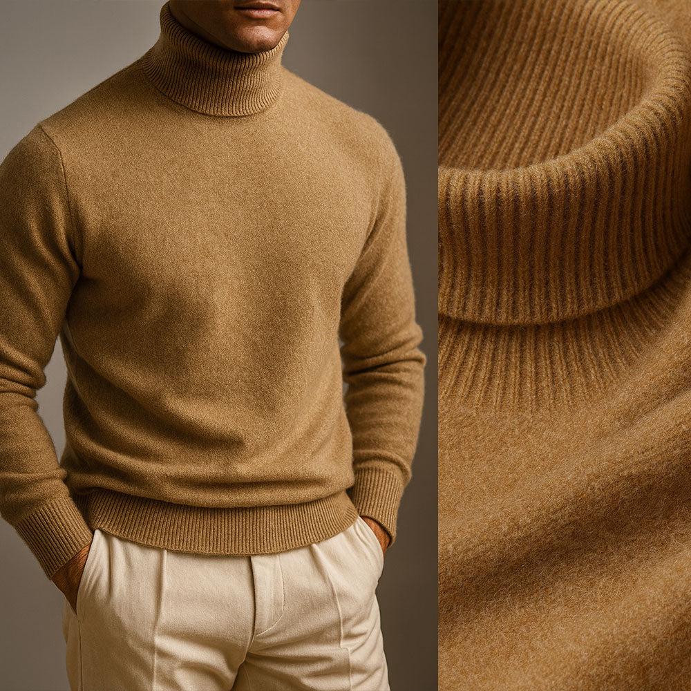 HARRISON OF CALIFORNIA | HIGH COLLAR SWEATER FOR MEN