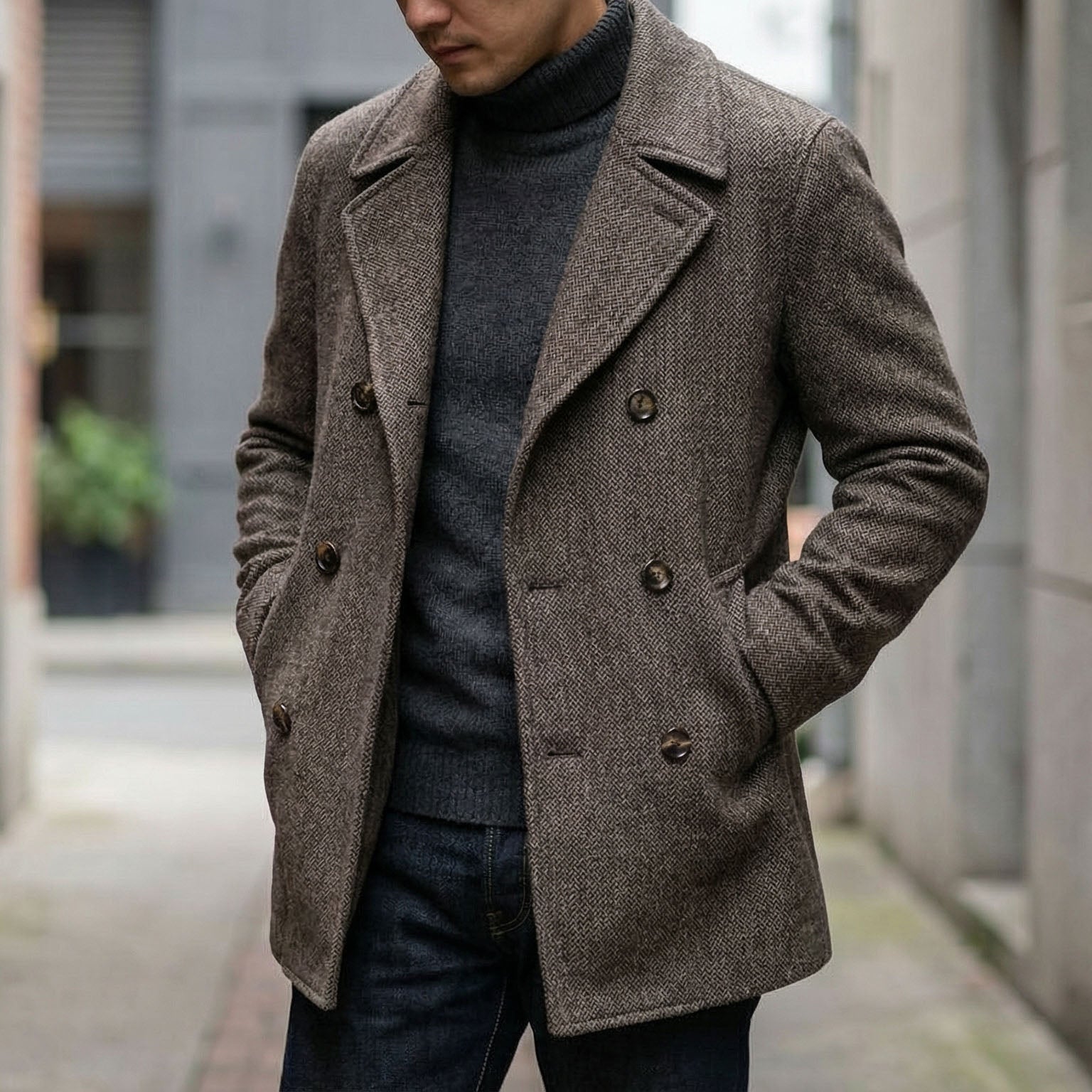 HARRISON OF CALIFORNIA | STRUCTURED WOOL COAT FOR MEN