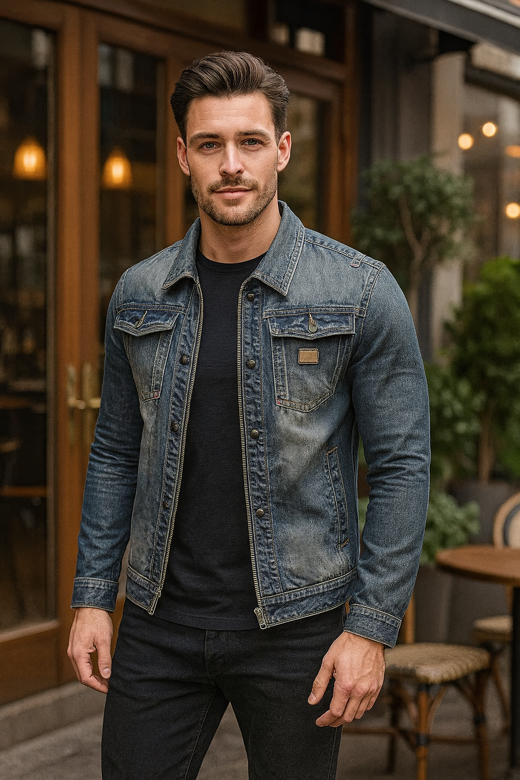 HARRISON OF CALIFORNIA | ELEGANT DENIM JACKET FOR MEN