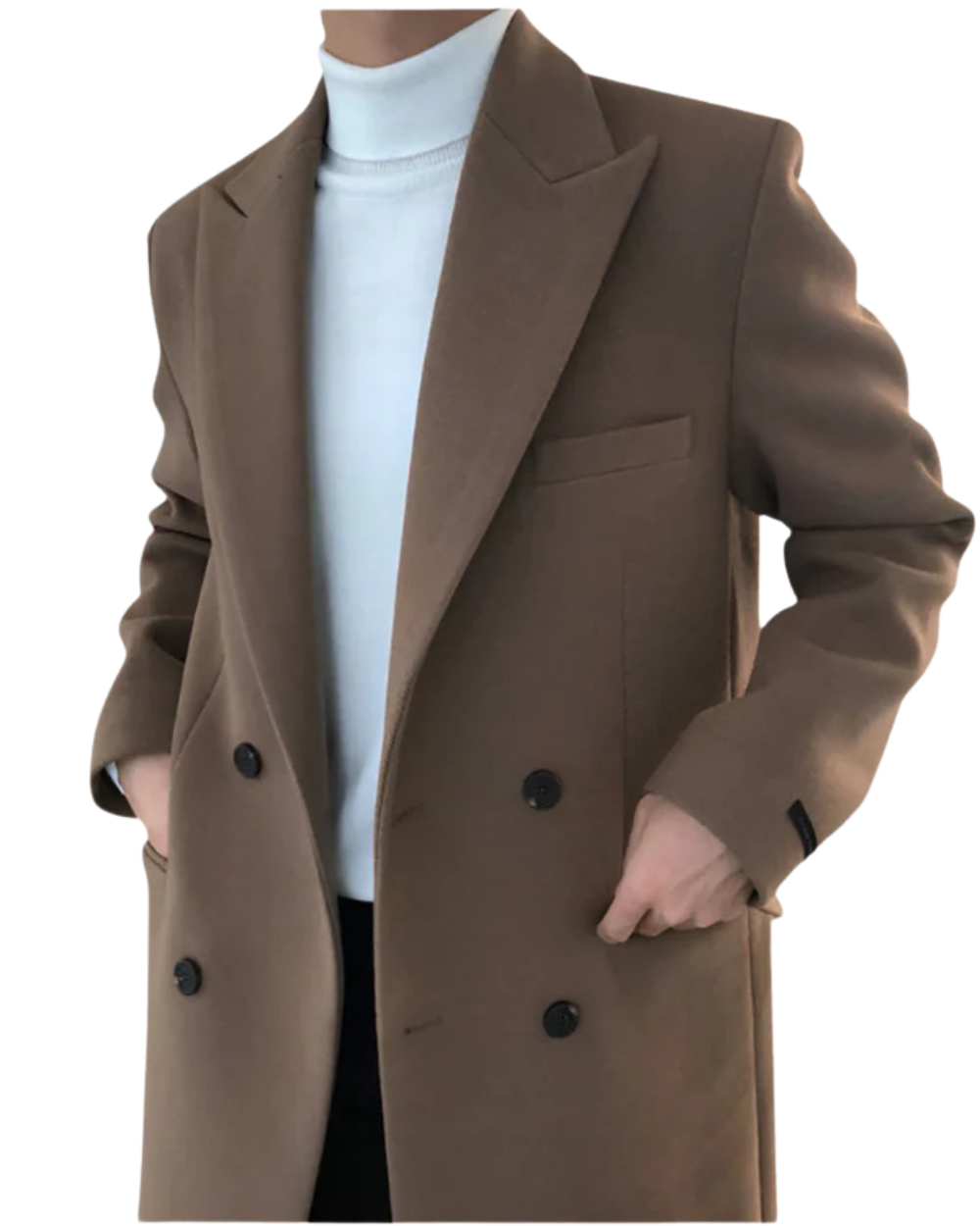 HARRISON OF CALIFORNIA | ELEGANT DOUBLE-BREASTED COAT FOR MEN