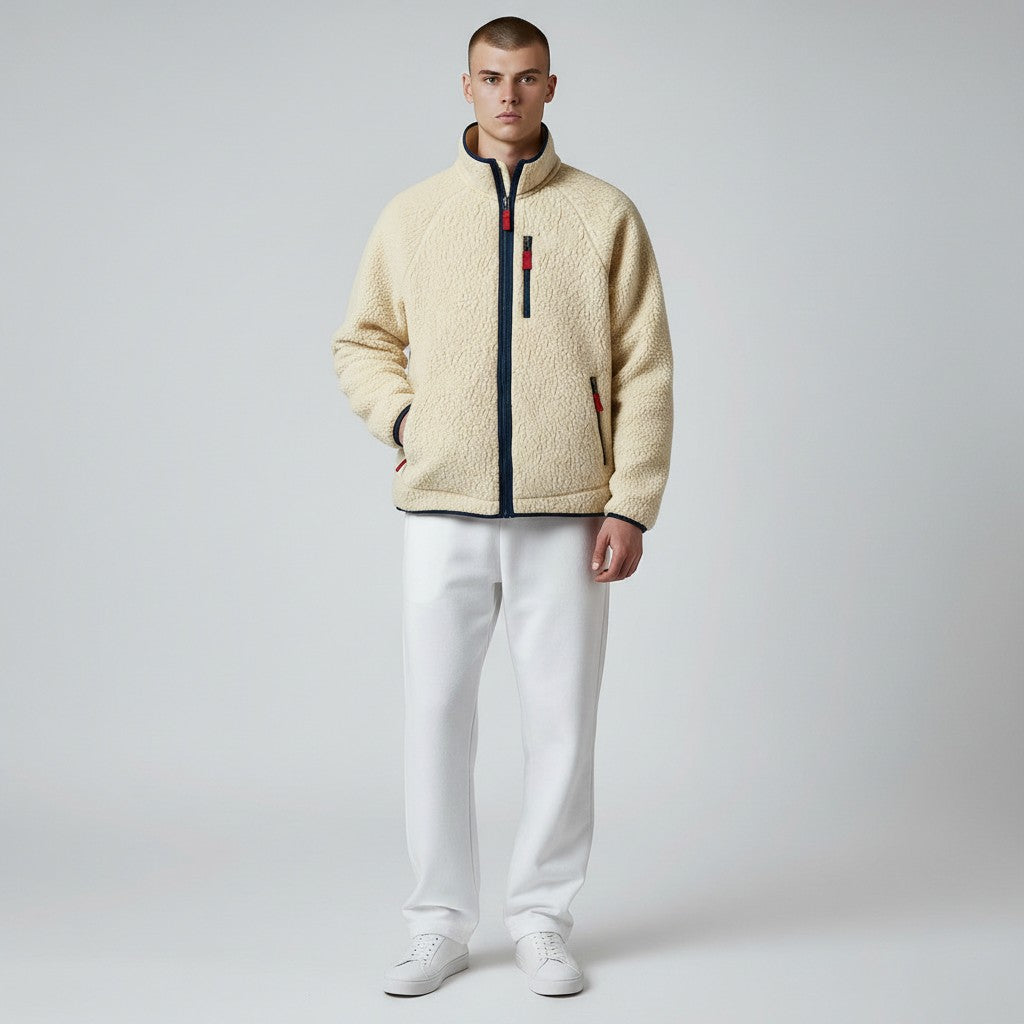 HARRISON OF CALIFORNIA | SHERPA FLEECE JACKET FOR MEN