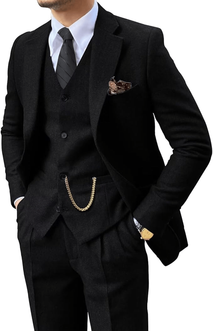 HARRISON OF CALIFORNIA | HERRINGBONE SUIT FOR MEN