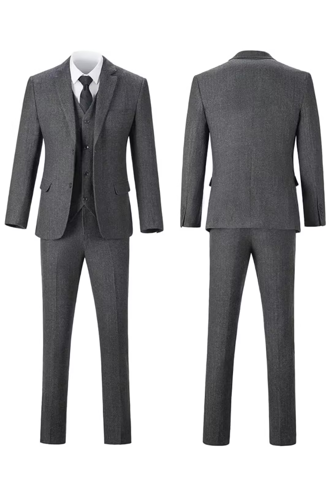 HARRISON OF CALIFORNIA | HERRINGBONE SUIT FOR MEN