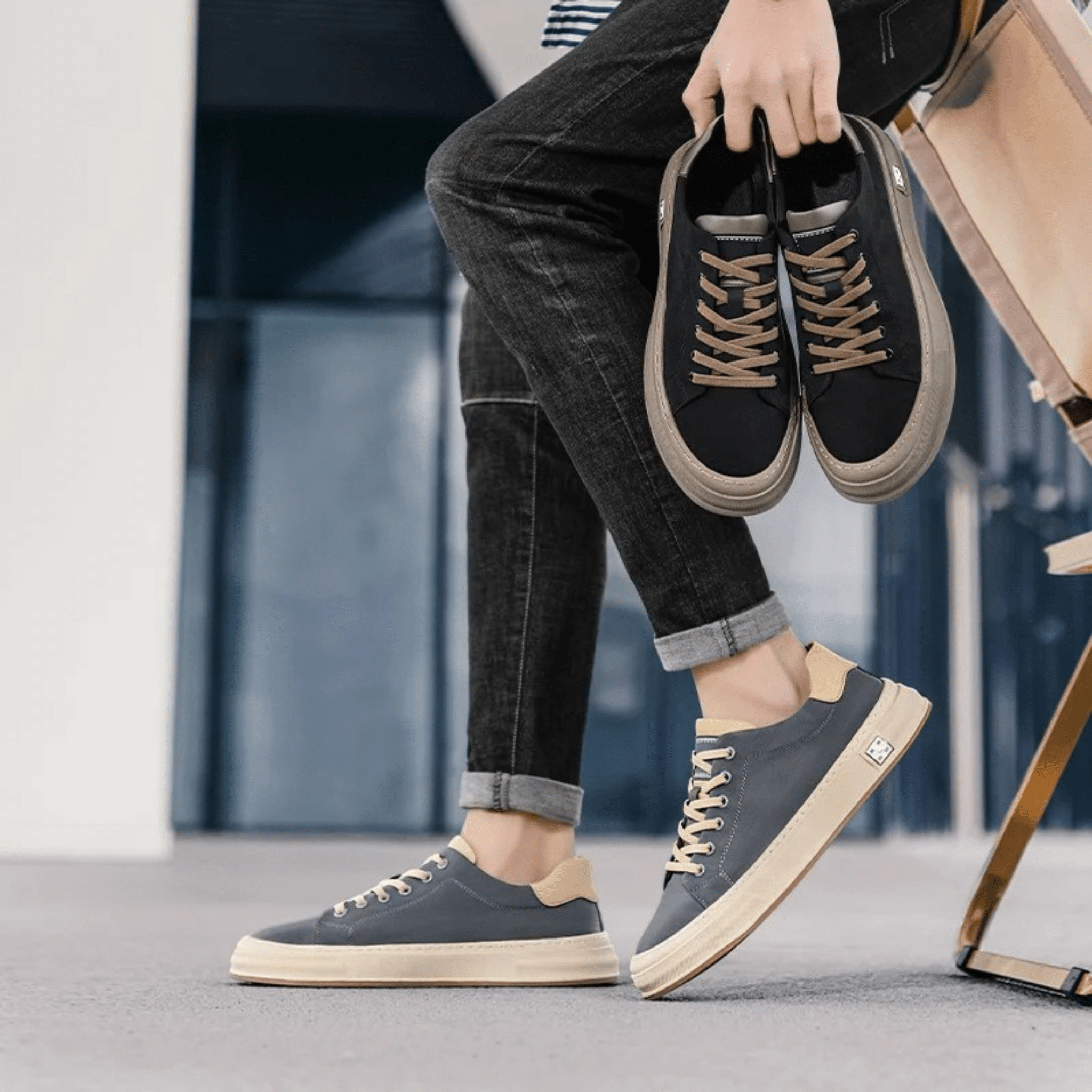HARRISON OF CALIFORNIA | CASUAL SNEAKERS IN FABRIC FOR MEN