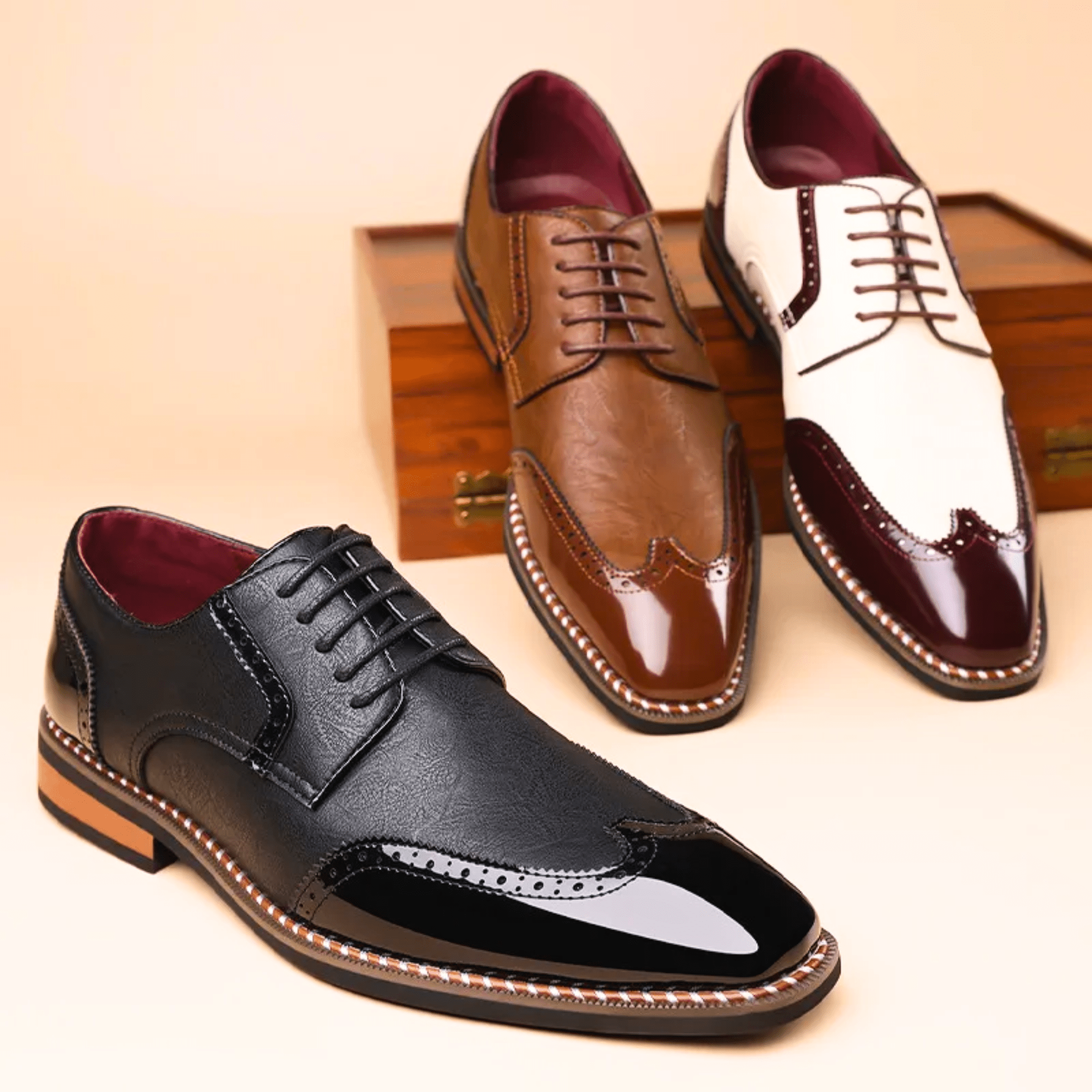 HARRISON OF CALIFORNIA | BICOLORED SHOES FOR MEN